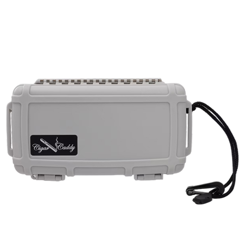 CIGAR CADDY HUMIDOR 5 COUNT GRAY
