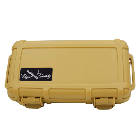 CIGAR CADDY HUMIDOR 5 COUNT DESERT TAN