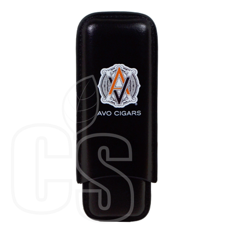 AVO BLACK LEATHER CIGAR CASE