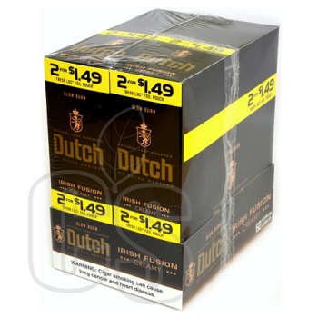 DUTCH MASTERS CIGARILLOS 2/$1.49 IRISH FUSION