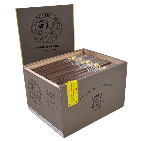 LA GLORIA CUBANA SERIE R BLACK NO. SIXTY 18X