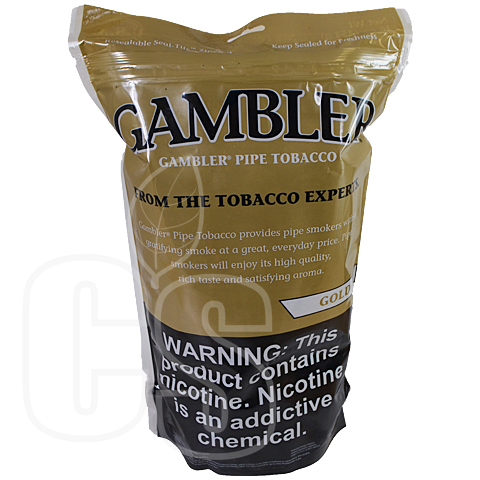 GAMBLER GOLD 16 OZ PIPE TOBACCO BAG
