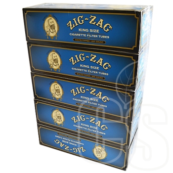 ZIG-ZAG KING SIZE CIGARETTE FILTER TUBES WHITE