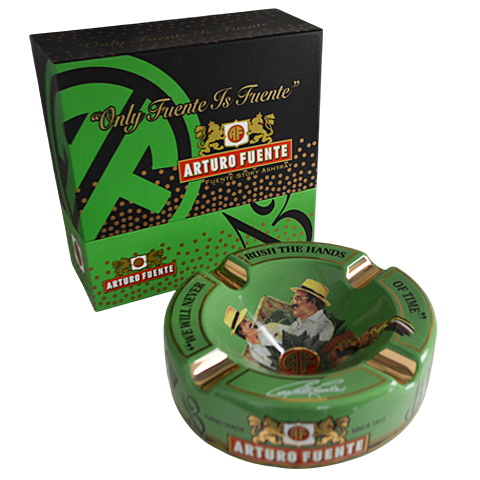 ARTURO FUENTE HANDS OF TIME GREEN ASHTRAY