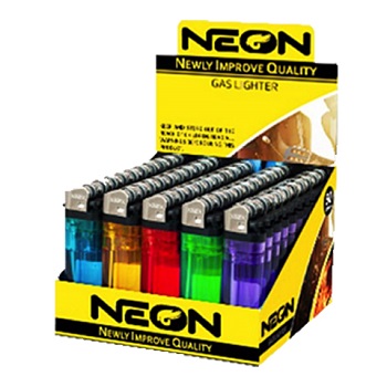 NEON ASSORTMENT DISPOSABLE LIGHTERS