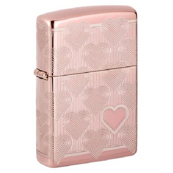 ZIPPO HEART DESIGN LIGHTER