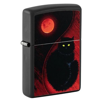 ZIPPO BLACK CAT DESIGN