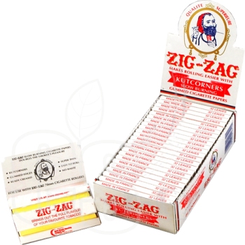 ZIG-ZAG CIGARETTE PAPERS KUTCORNERS SLOW BURNING