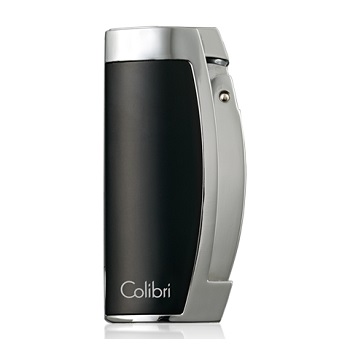 COLIBRI ENTERPRISE III LIGHTER MATT BLACK & POLISHED CHROME