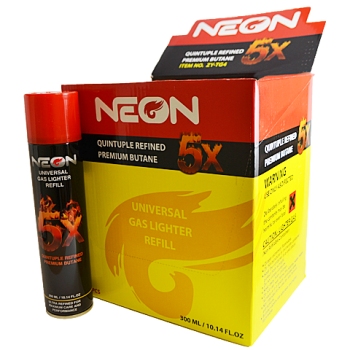 NEON BUTANE UNIVERSAL GAS LIGHTER REFILL 5X