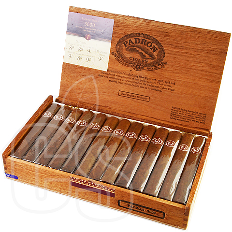 PADRON 3000 NATURAL CIGAR BOXES