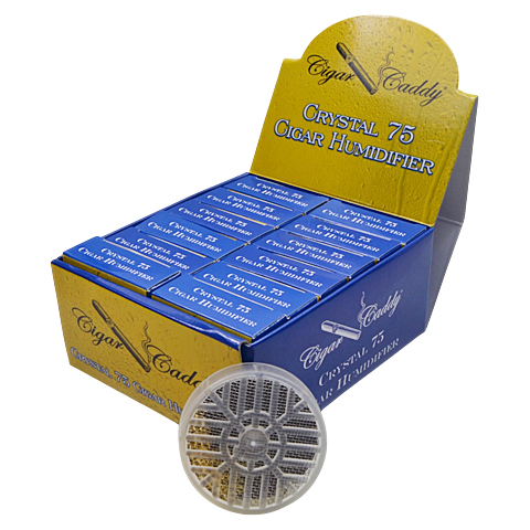 CIGAR CADDY CRYSTAL 75 HUMIDIFIER ROUND 12X