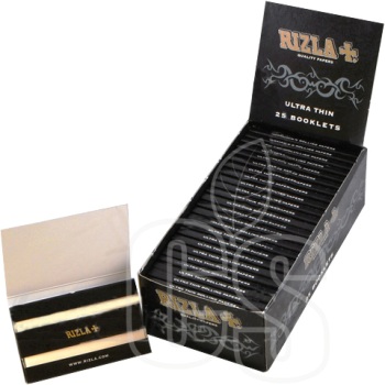 RIZLA+ BLACK PEARL ONYX REGULAR DOUBLES CIGARETTE PAPER