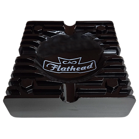 CAO FLATHEAD BLACK ASHTRAY