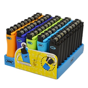 MK ASSORTMENT SOLID COLOR FLINT LIGHTERS