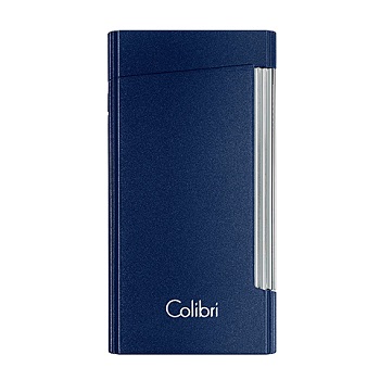 COLIBRI VOYAGER DUAL FLAME LIGHTER, METALIC BLUE