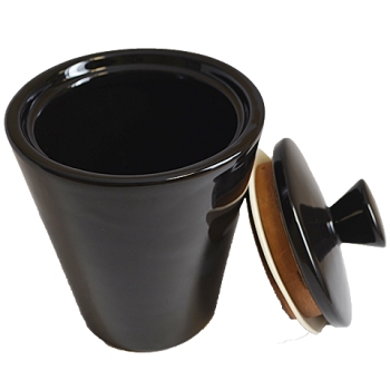 SAVINELLI CERAMIC TOBACCO JAR BLACK