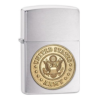 ZIPPO REG EMBLEM ARMY LIGHTER