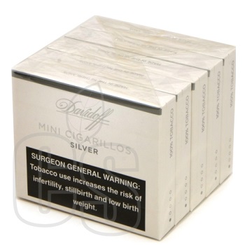 DAVIDOFF MINI SILVER CIGARILLOS 5/20 PACKS