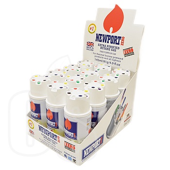 NEWPORT ZERO BUTANE 145ML 12 COUNT