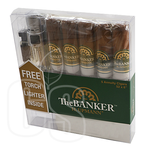 H.UPMANN THE BANKER ANNUITY CIGARS & FREE TORCH LIGHTER