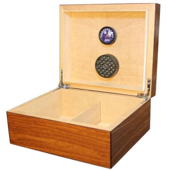 BRIGHAM EQUINOX MAHOGANY HUMIDOR 50 COUNT