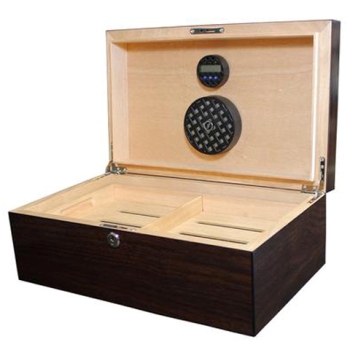 BRIGHAM SOLSTICE DARK WALNUT HUMIDOR 75 COUNT