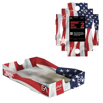 EAZYASH PATRIOT DISPOSABLE ASHTRAY