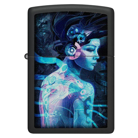 ZIPPO CYBORG WOMAN DESIGN