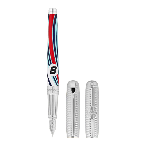 S.T. DUPONT LINE D LARGE LE MANS WHITE PEN