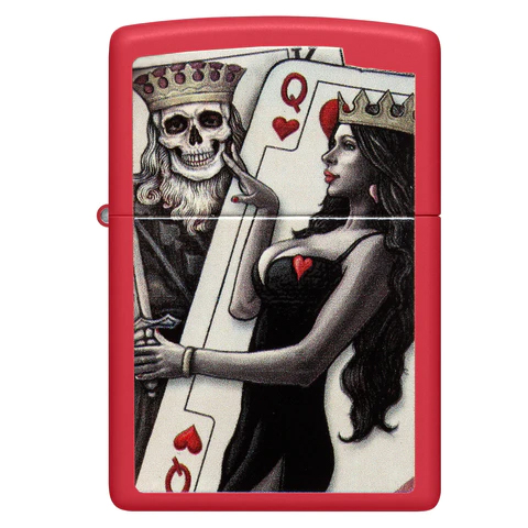 ZIPPO SKULL KING QUEEN BEAUTY