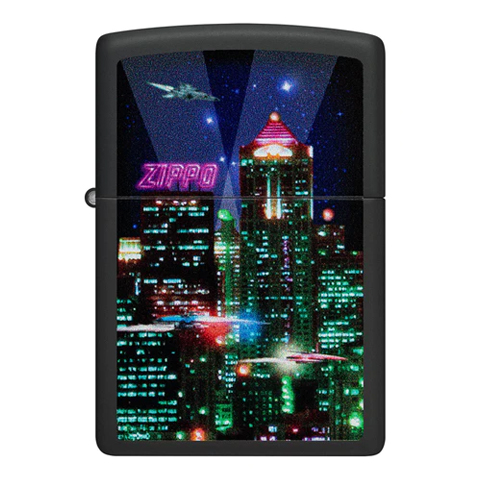 ZIPPO CYBER CITY DESIGN