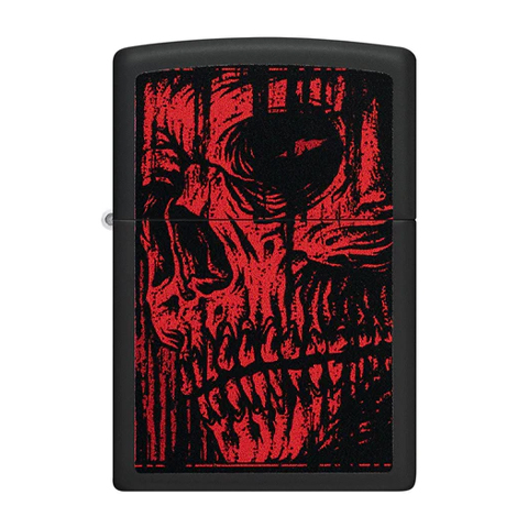 ZIPPO RED SKULL DESIGN