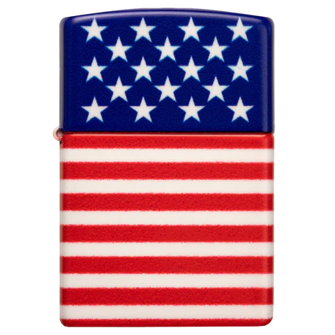 ZIPPO STARS AND STRIPES FLAG DESIGN